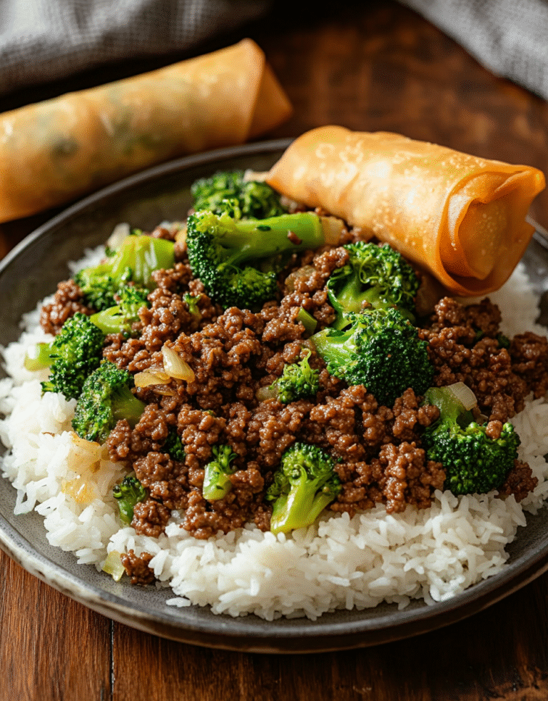 Ground Beef and Broccoli
