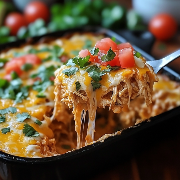 Delicious Chicken Taco Casserole