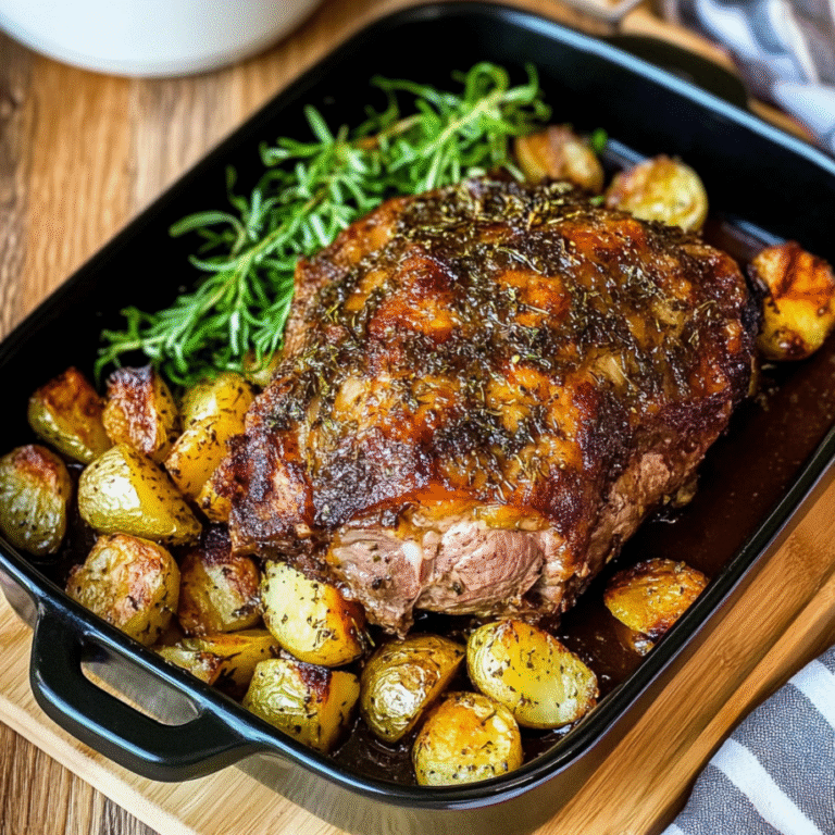 Rosemary Garlic Lamb Shoulder