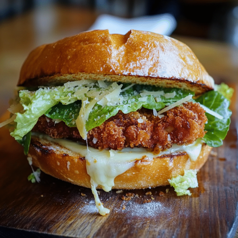 Crispy Chicken Caesar Sandwich