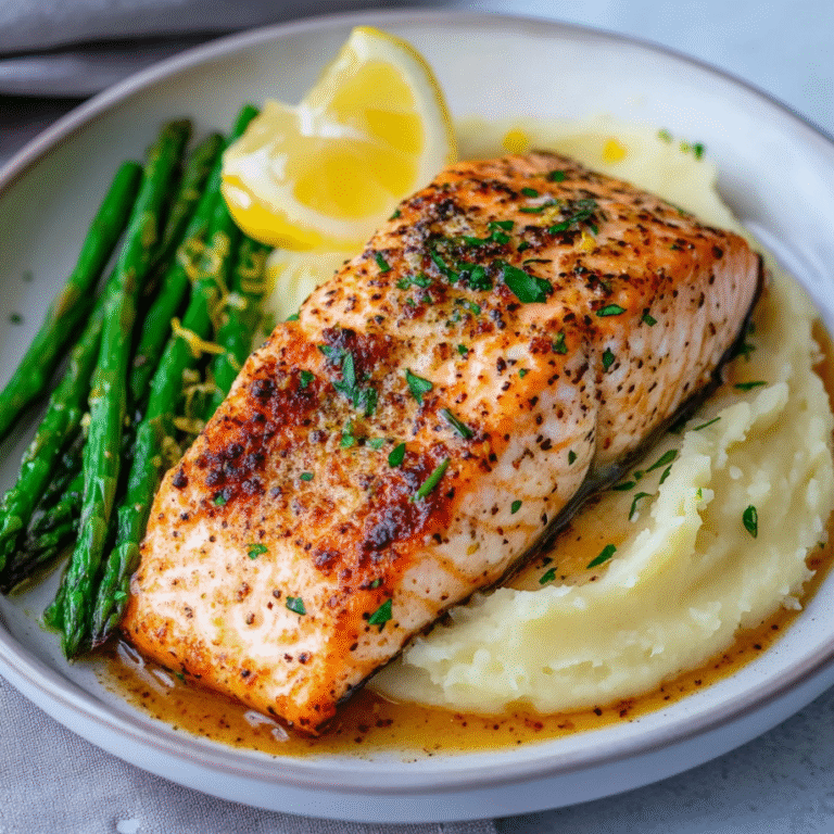 Baked Lemon Garlic Butter Salmon