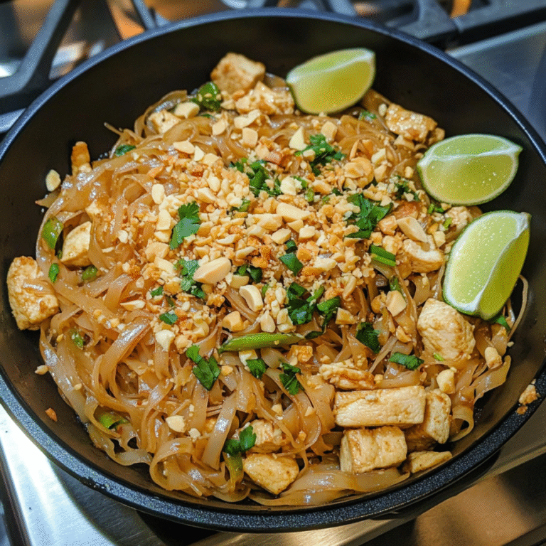 Homemade Chicken Pad Thai