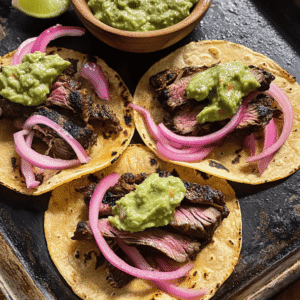 Skirt Steak Tacos with Cheesy Tortillas – Juicy, Crispy & Flavor-Packed