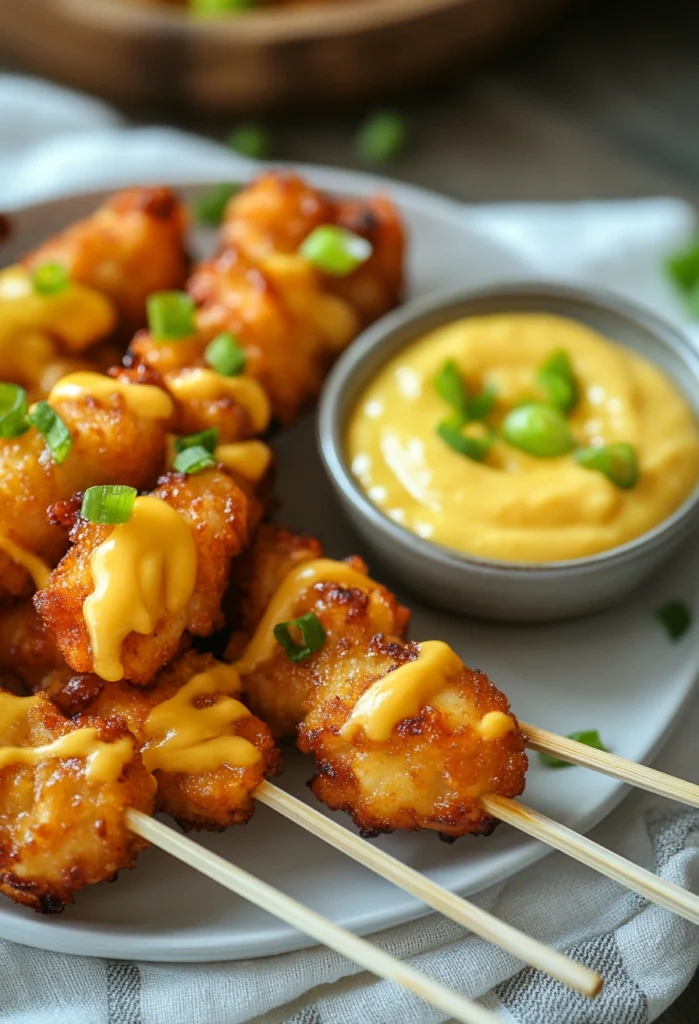 Bang Bang Chicken Skewers