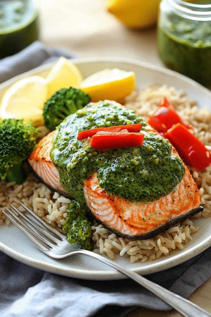 high-protein salmon and quinoa bowl