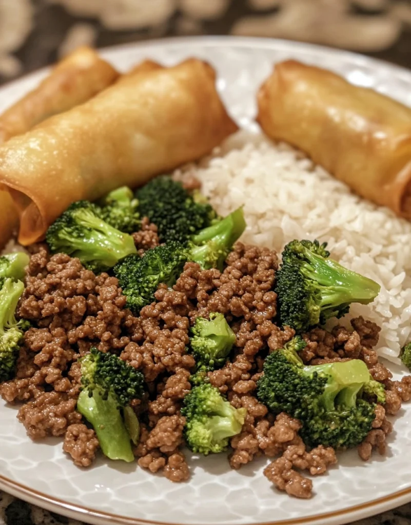 Ground Beef and Broccoli