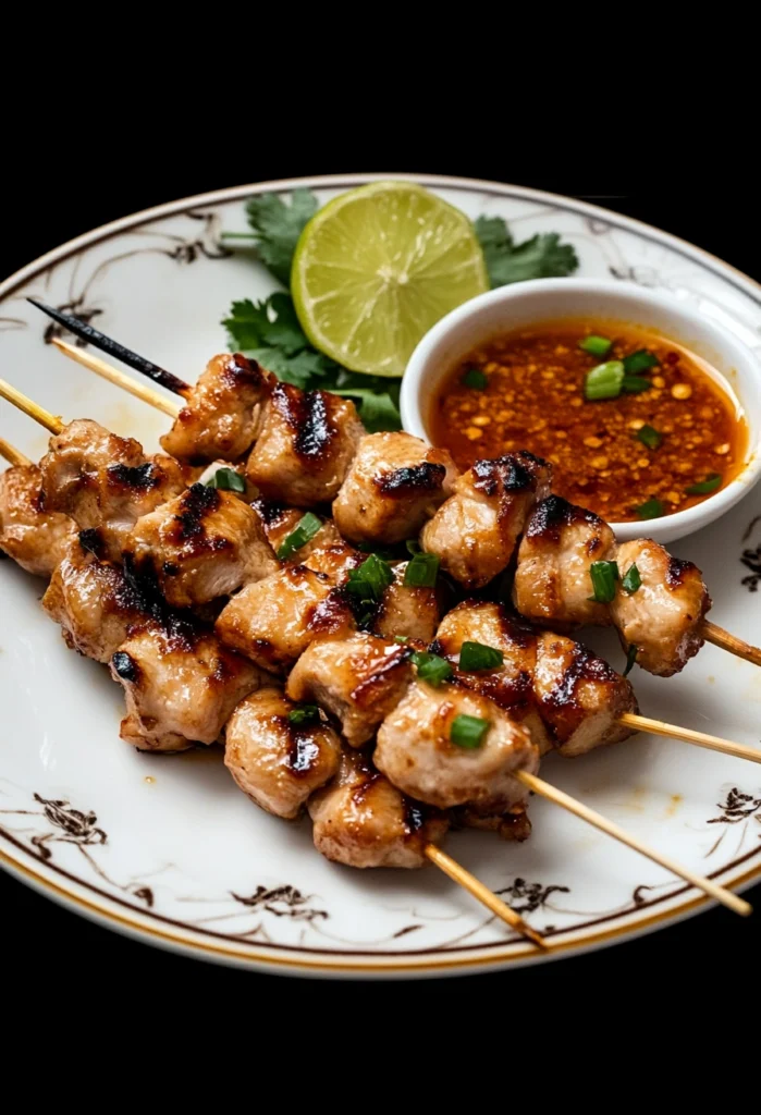 Bang Bang Chicken Skewers