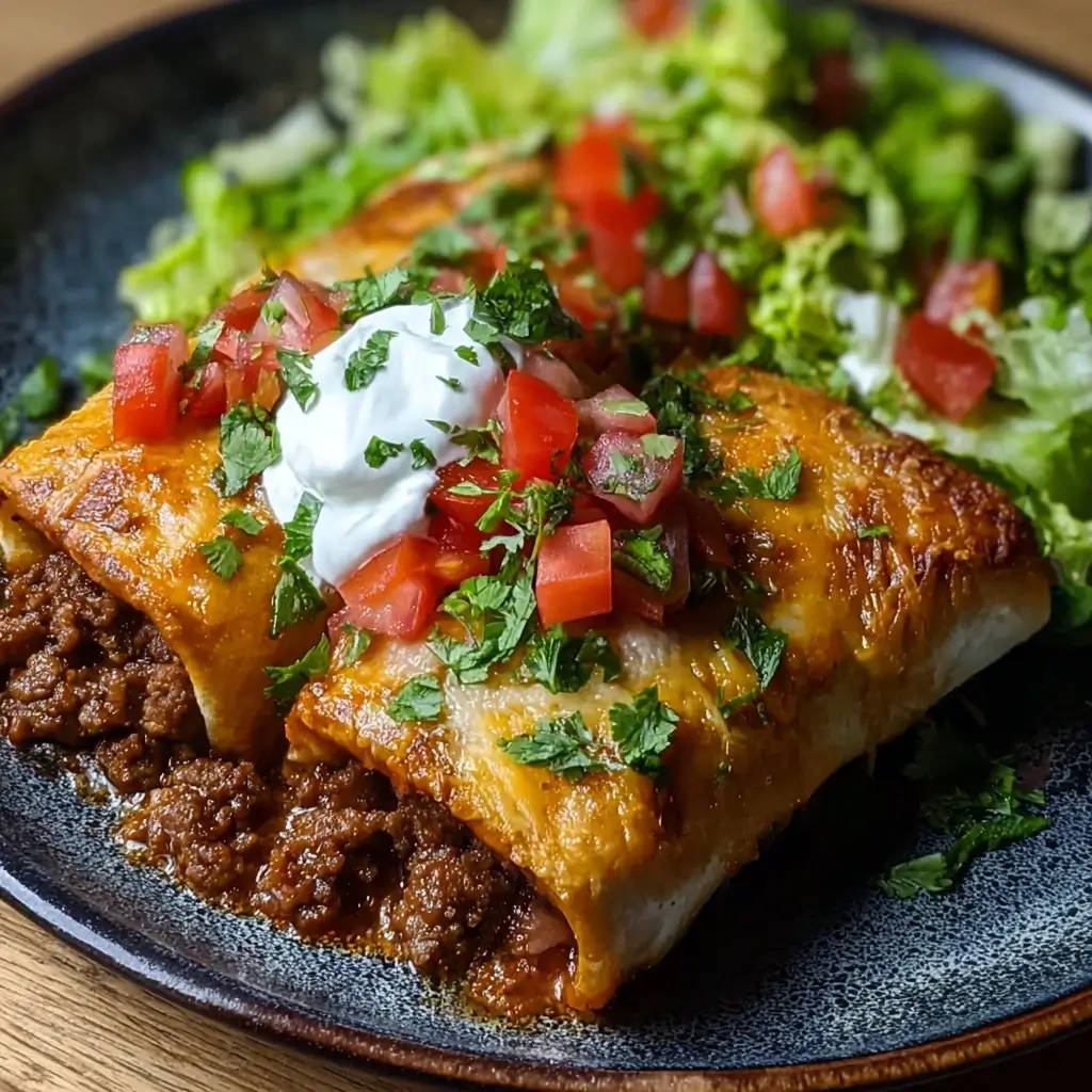 Beef and Cheese Chimichanga