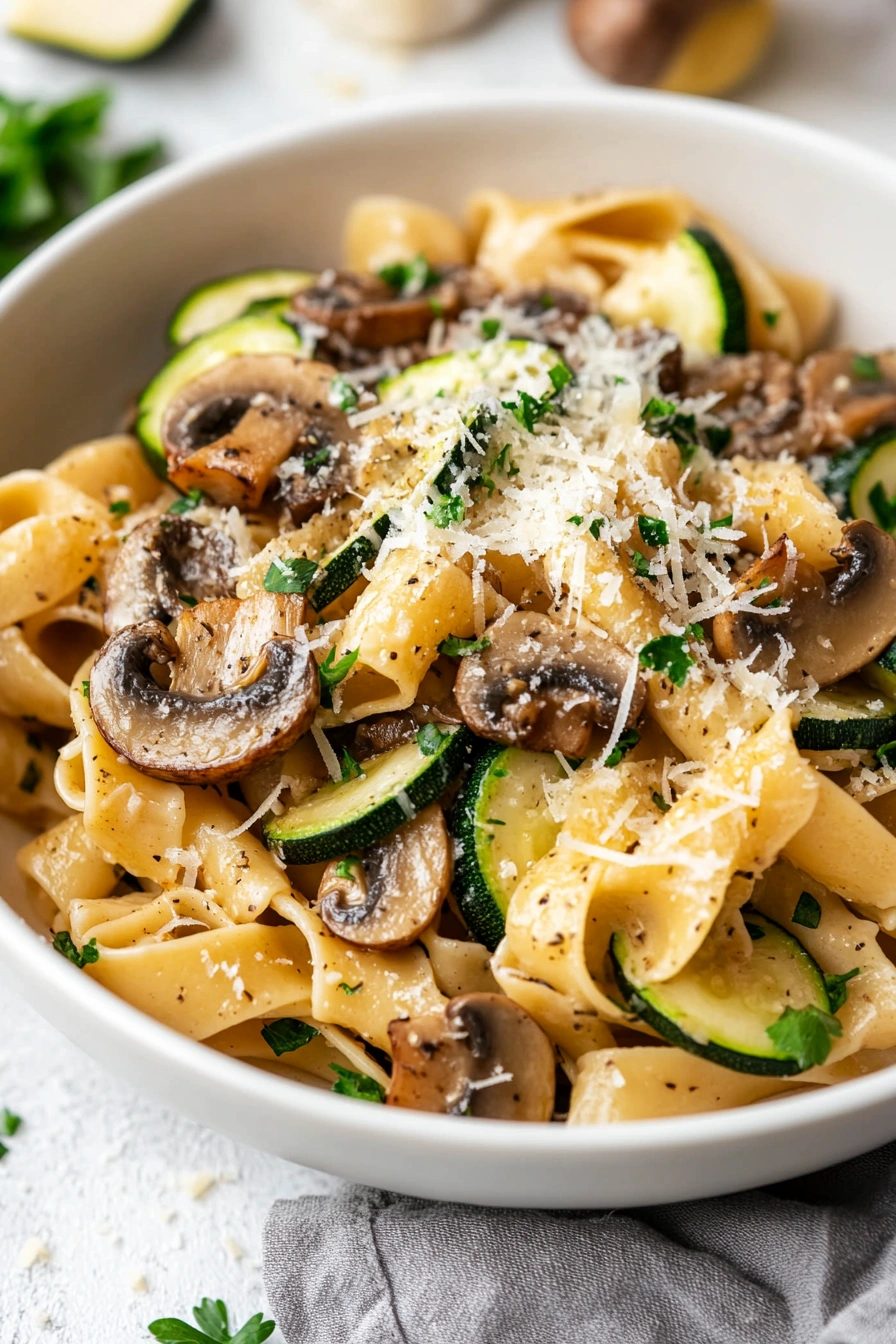 Slow-Cooked Courgette Pasta