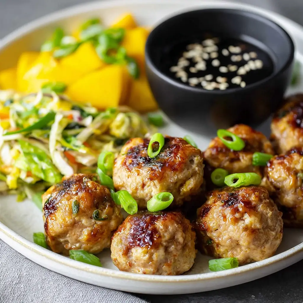 Thai Baked Turkey Meatballs