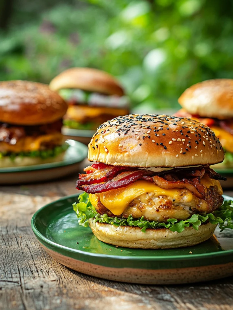 Ultimate barbecue burgers