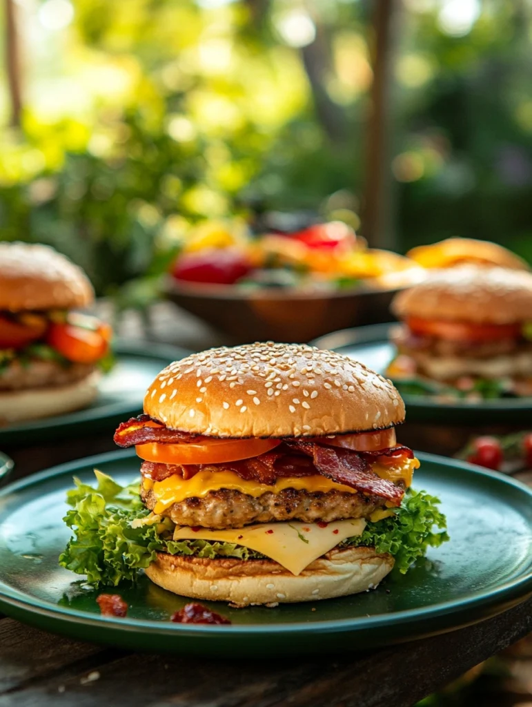 Ultimate barbecue burgers