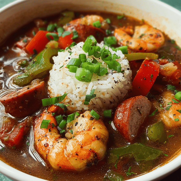 Louisiana Shrimp and Sausage Gumbo – Bold, Hearty & Authentic
