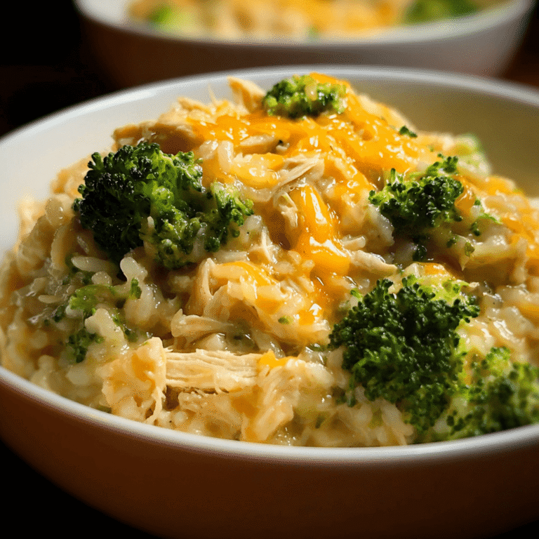 Crockpot Cheesy Chicken Broccoli Rice