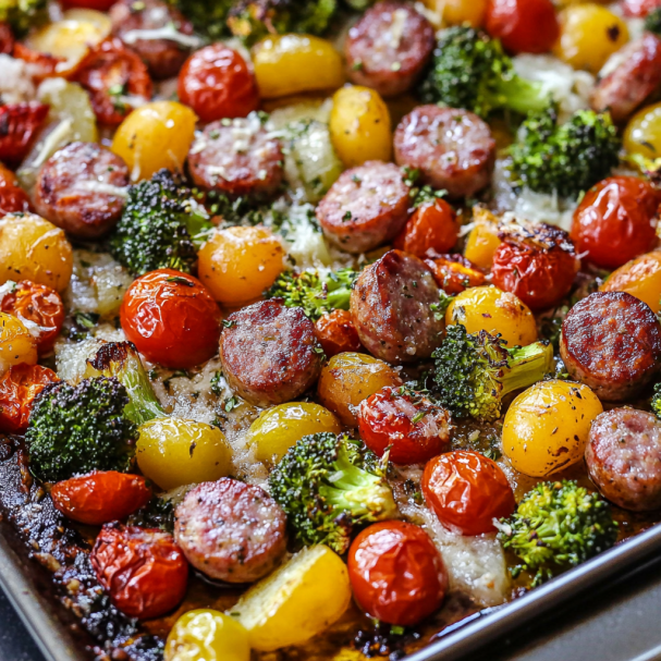 Sheet Pan Sausage And Veggies