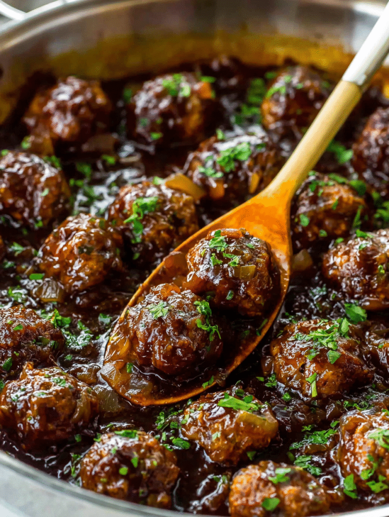 Salisbury Steak Meatballs