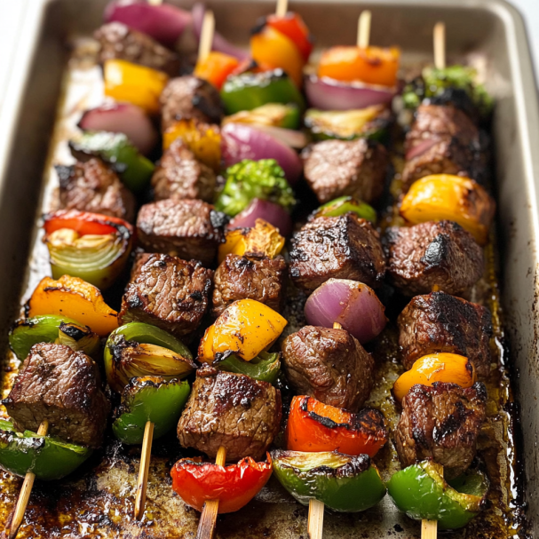 Perfect Grilled Beef Kabobs with Marinade (Summer BBQ Winner!)