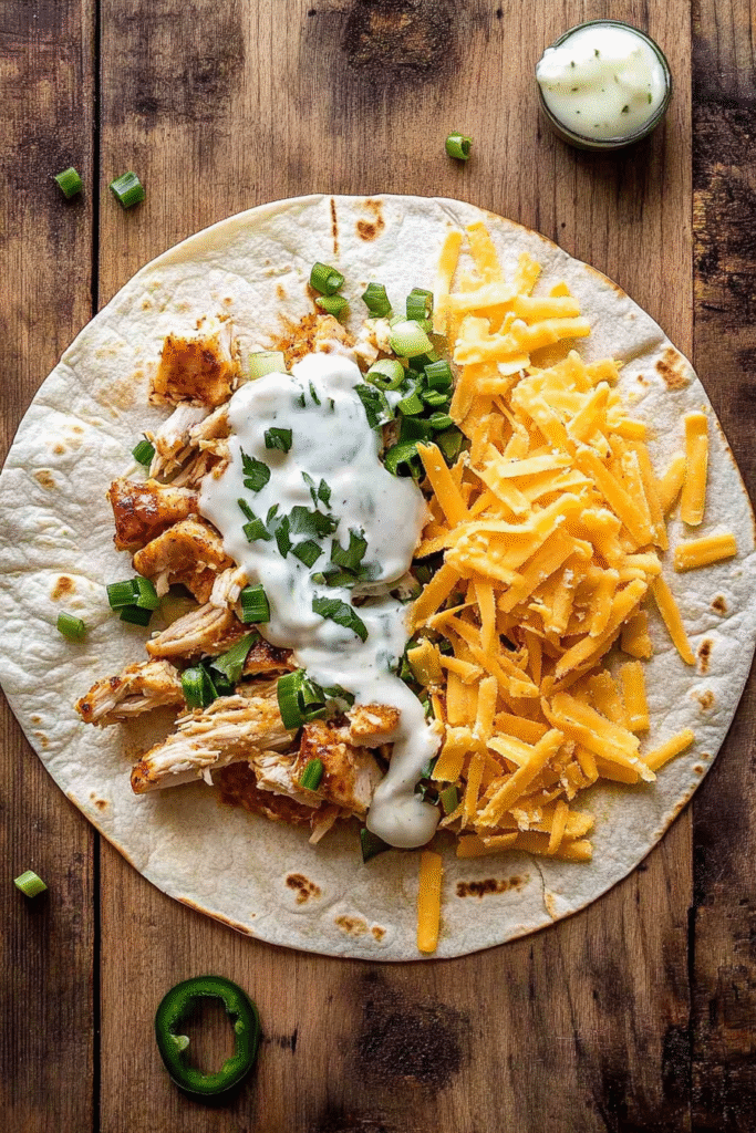 Chipotle chicken wraps
