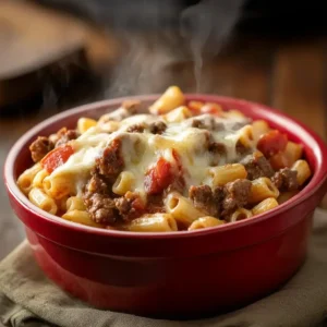 A Minnesotans Beef and Macaroni Hotdish