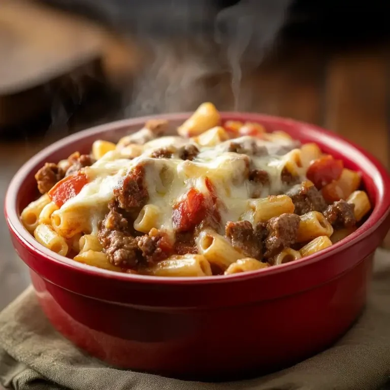 A Minnesotans Beef and Macaroni Hotdish