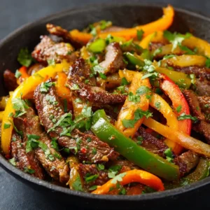 Air Fryer Steak Fajitas