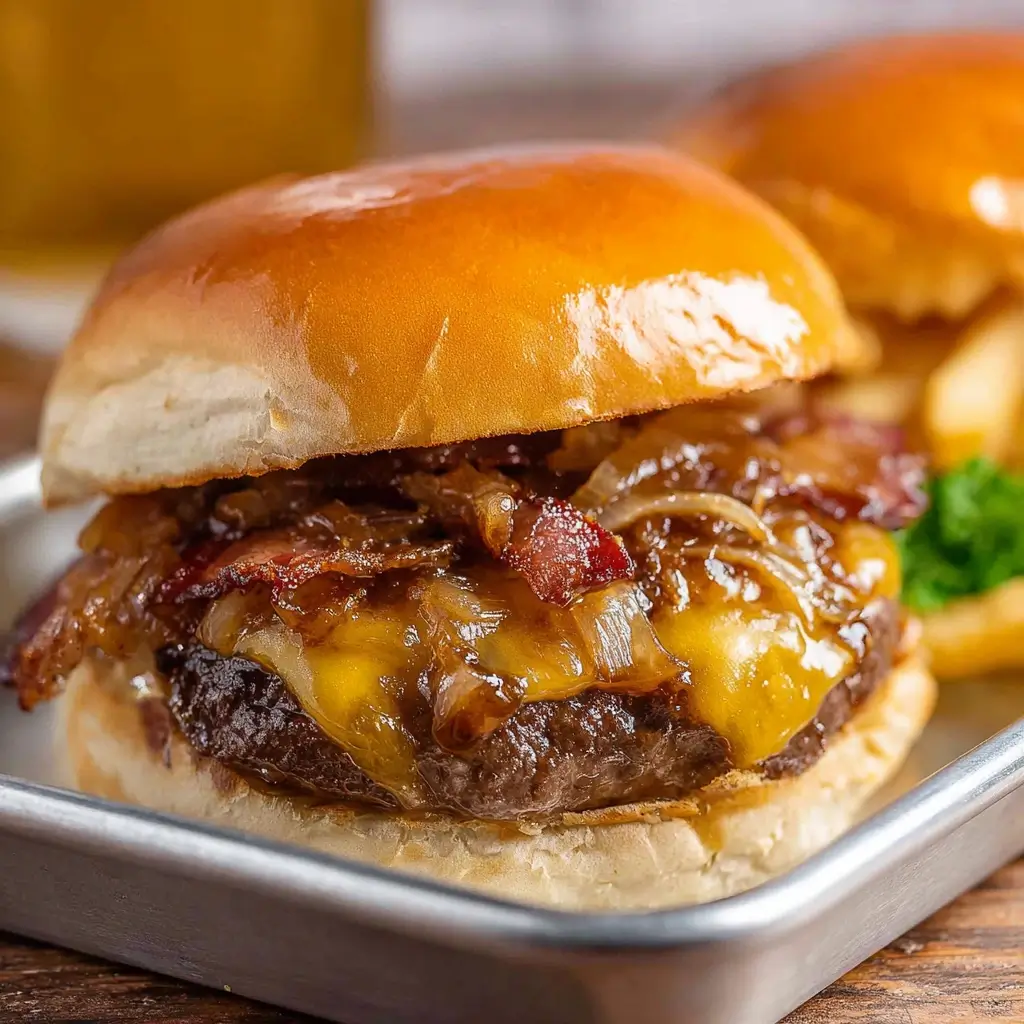 Bourbon Bacon Cheeseburgers