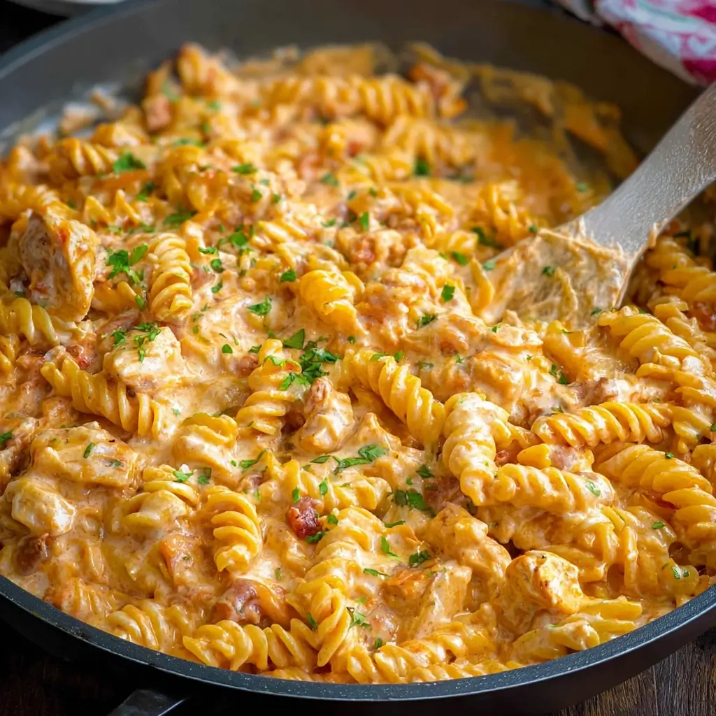 Buffalo Chicken Pasta Skillet