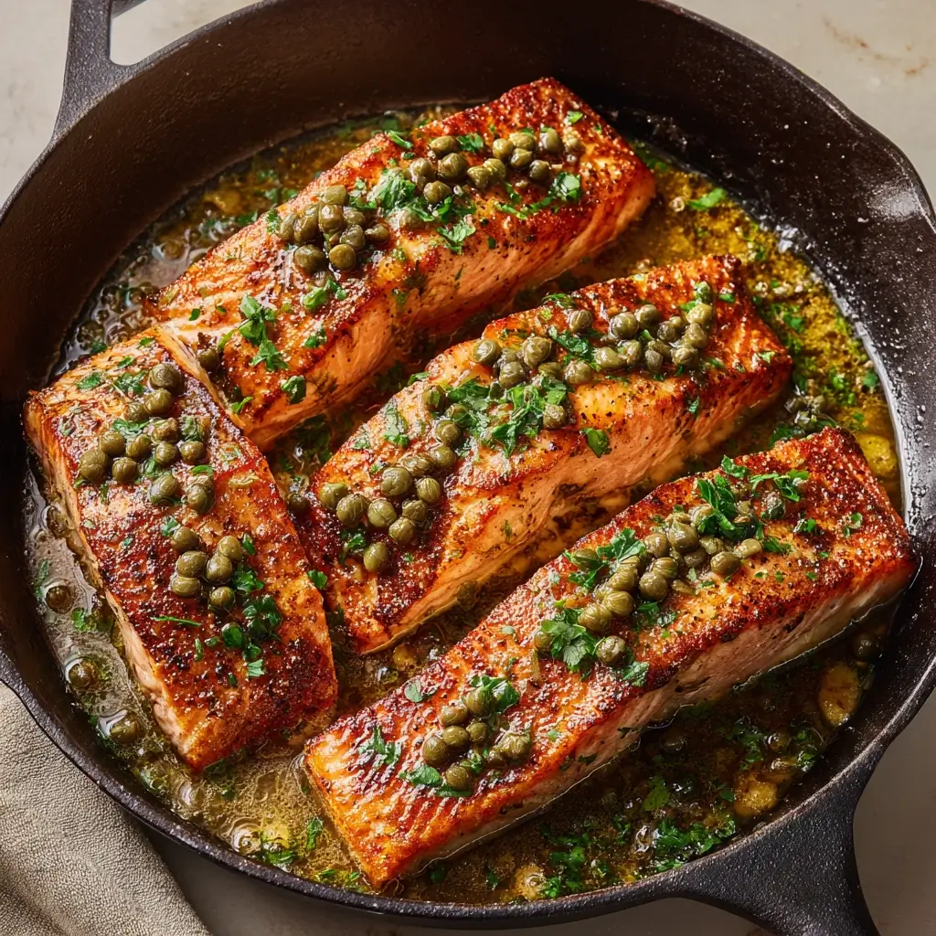 Buttery Salmon Piccata