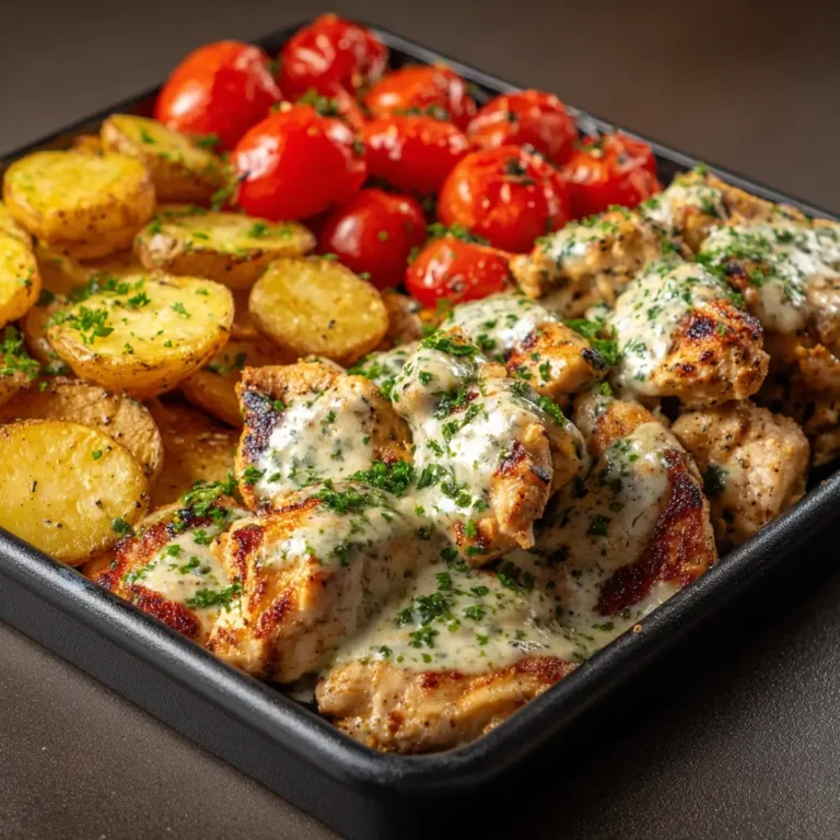 Garlic Chicken with Roasted Potatoes