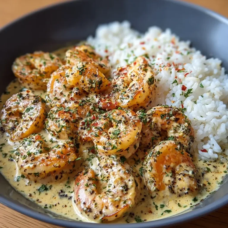 Creamy Garlic Butter Shrimp Bowl