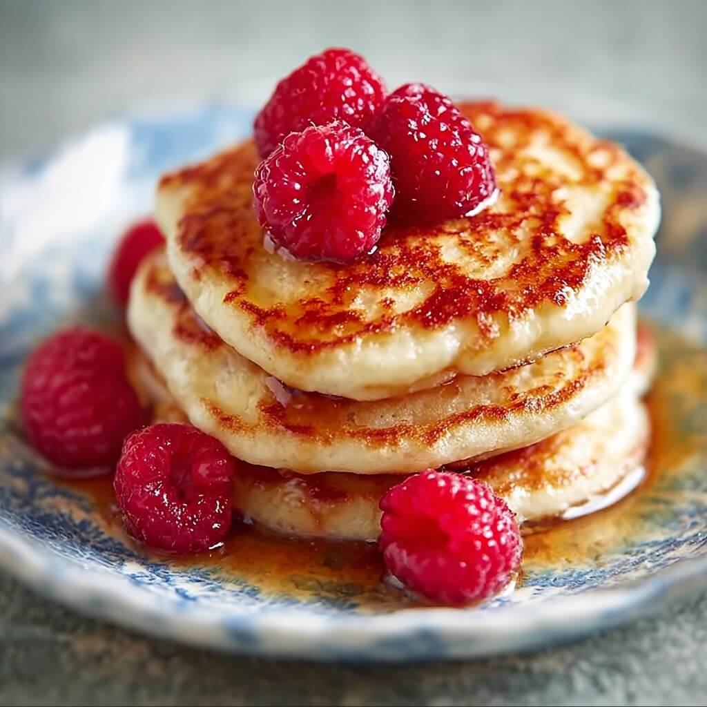 Fluffy Cottage Cheese Pancakes