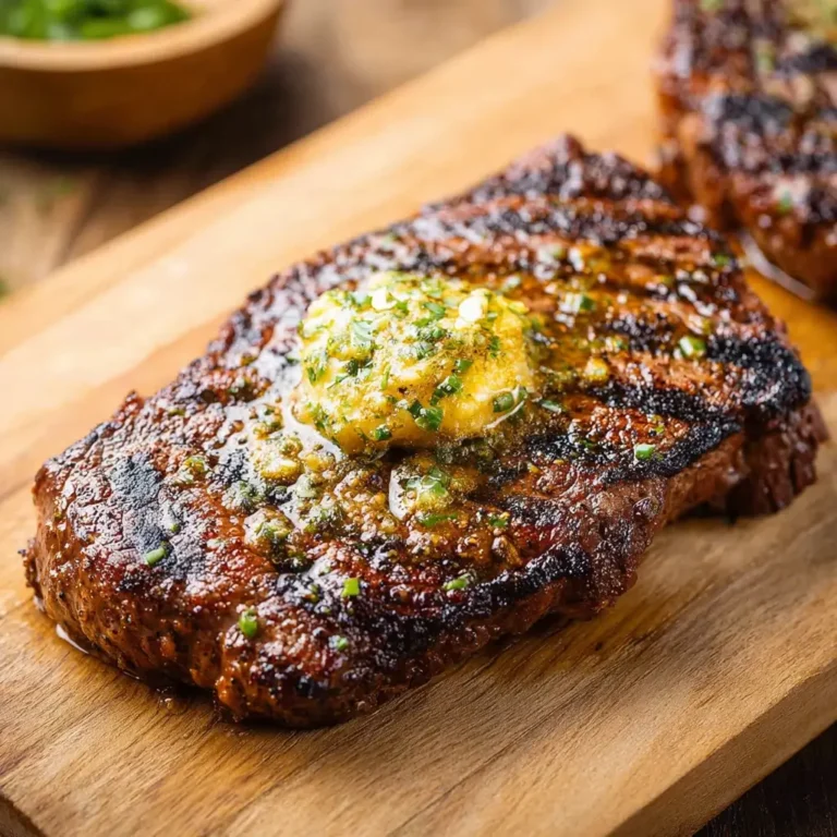 Grilled Top Sirloin Steak with Cajun Butter