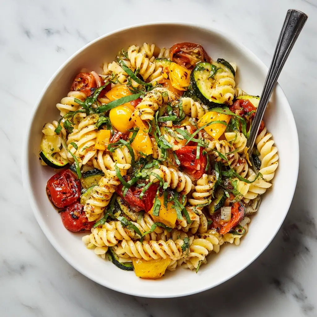Healthy Tomato Zucchini Pasta