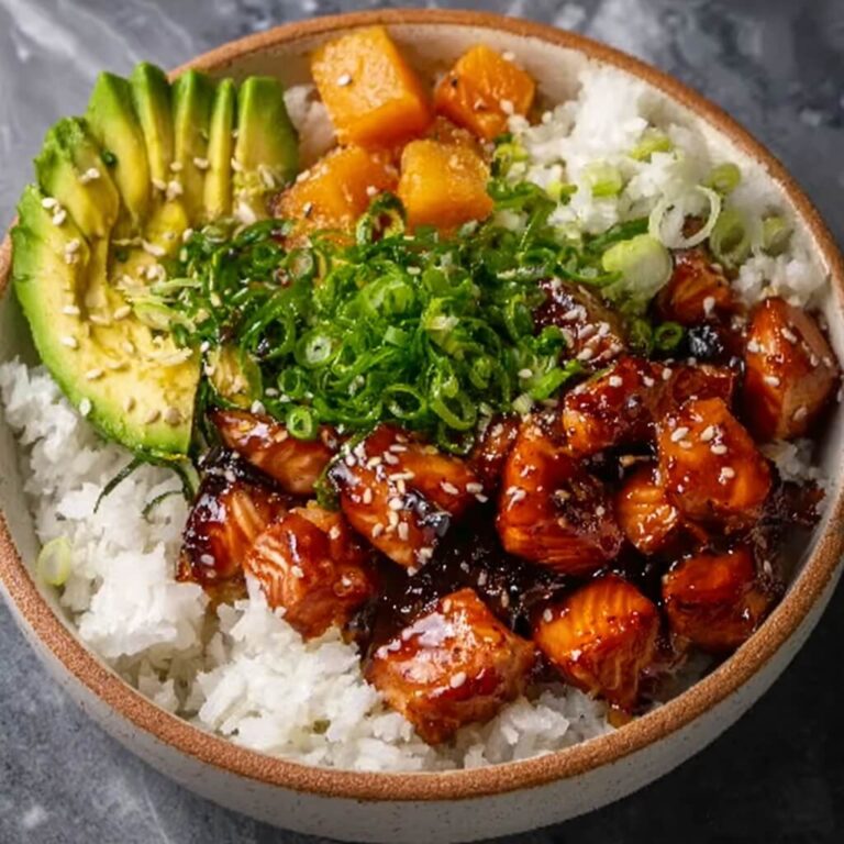Honey Sriracha Salmon Bowls