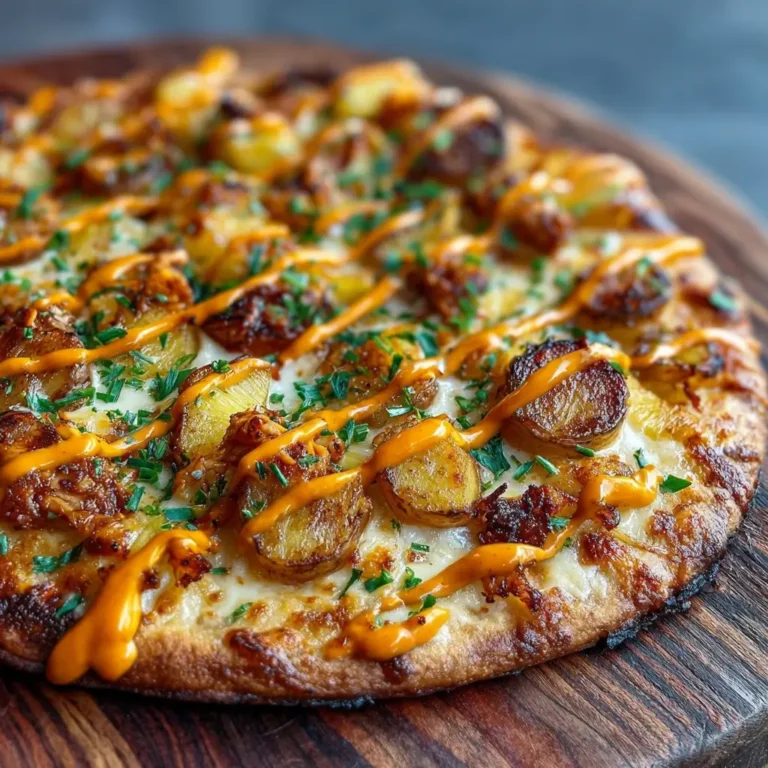 Pineapple Sriracha Chicken Outdoor Pizza
