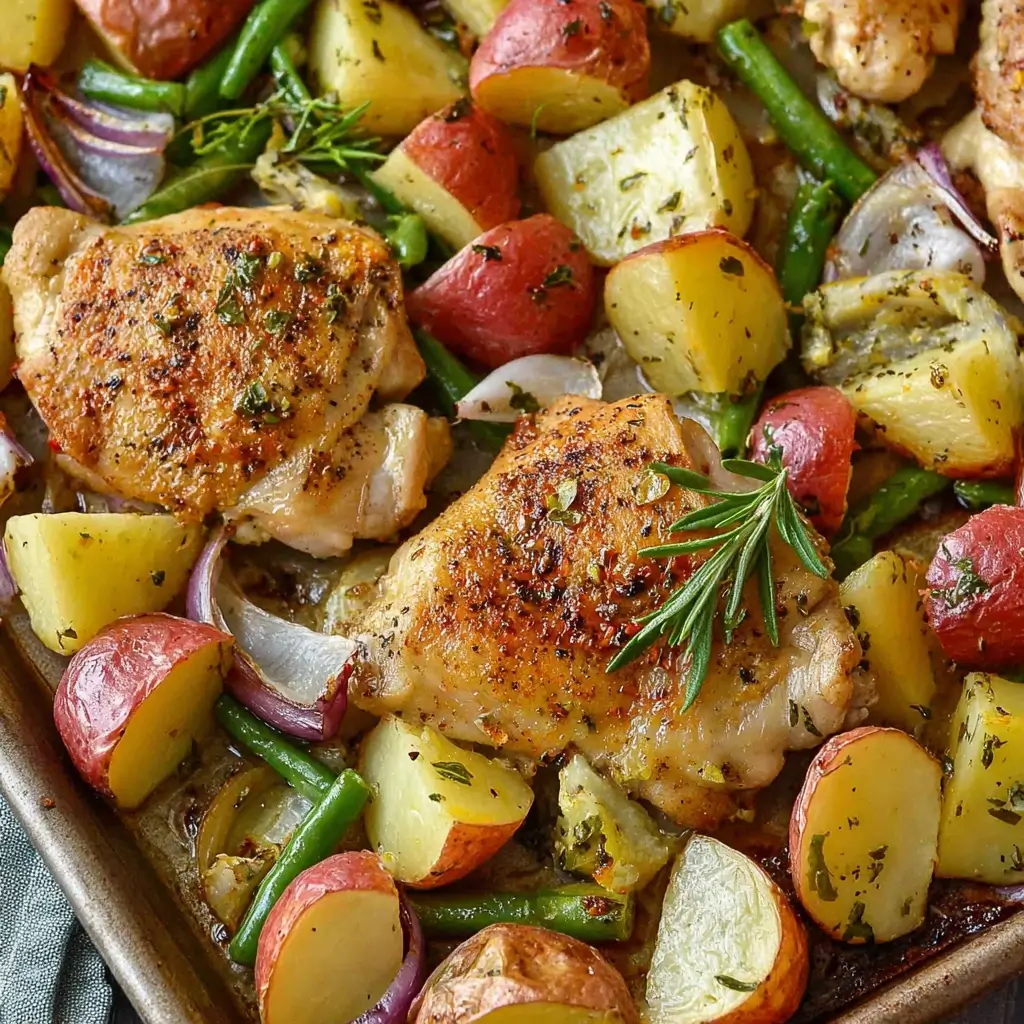 Sheet Pan Italian Chicken and Vegetables