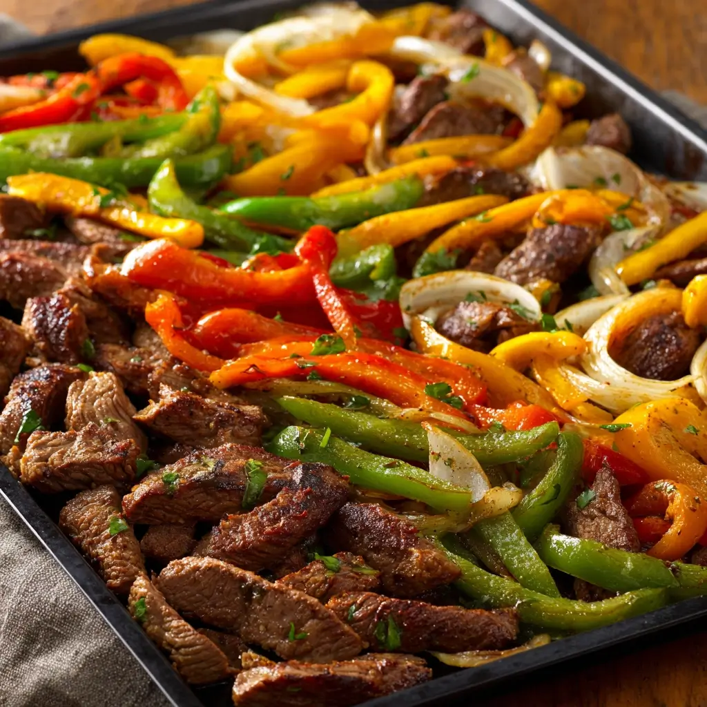 Sheet Pan Steak Fajita