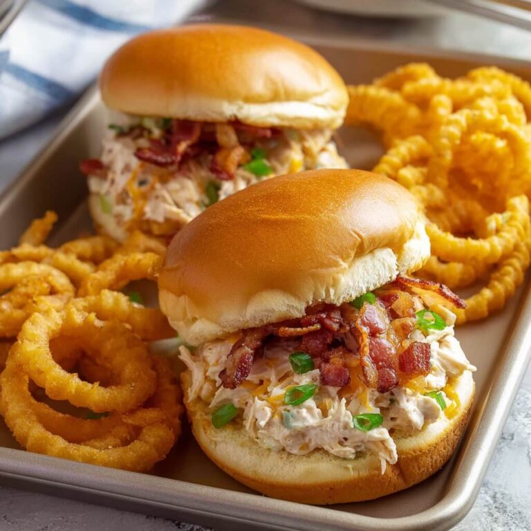 Slow Cooker Chicken Bacon Ranch Sandwich