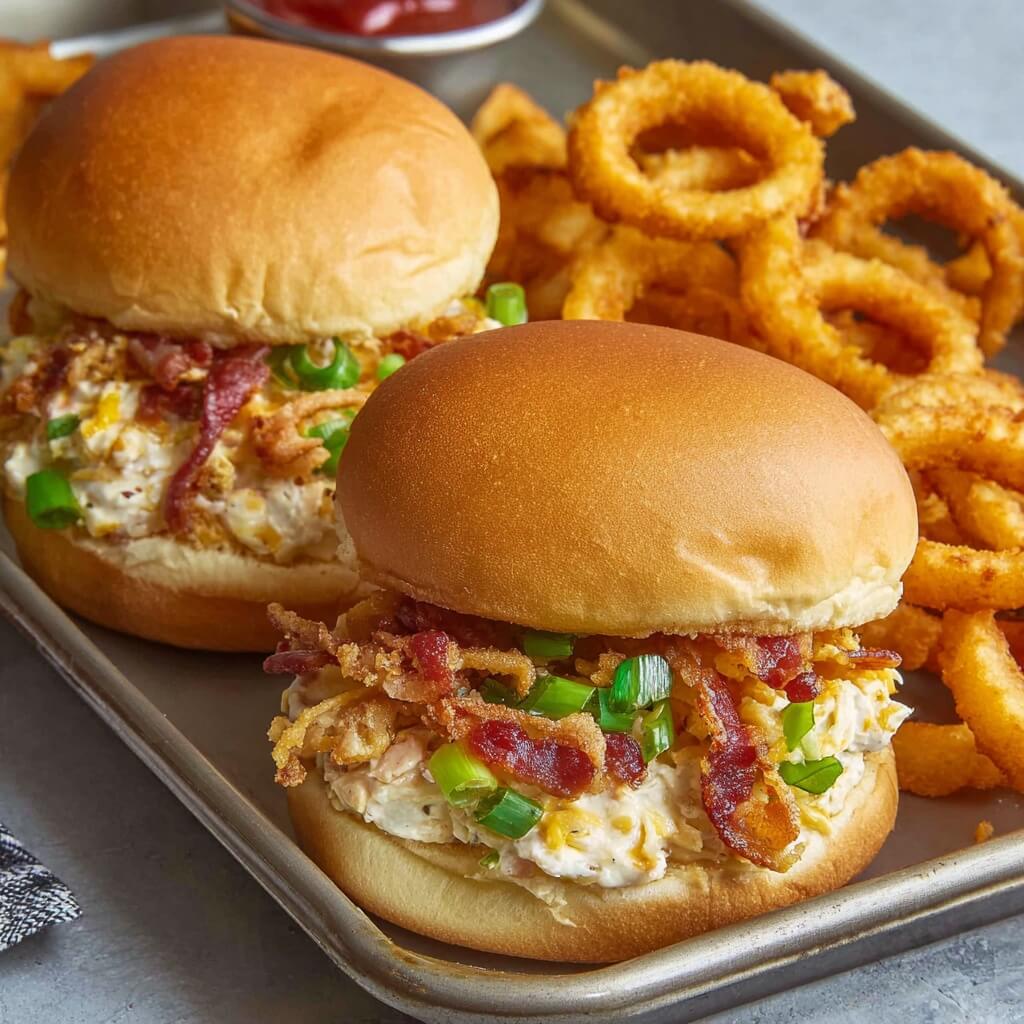 Slow Cooker Chicken Bacon Ranch Sandwich