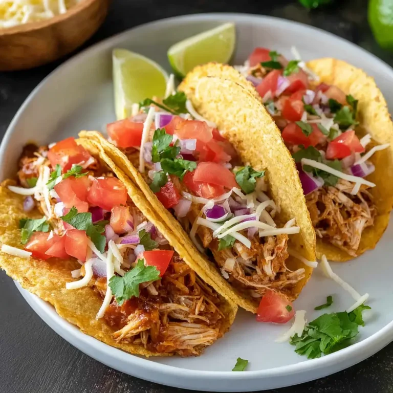 Slow Cooker Salsa Chicken Tacos