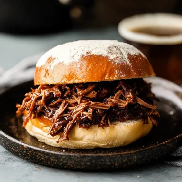Shredded Beef and Horseradish Sandwiches