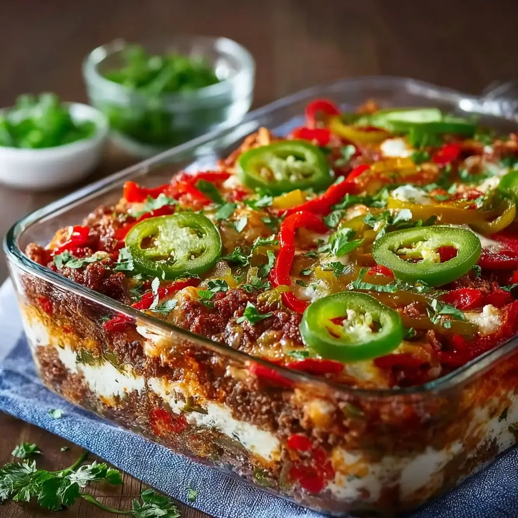 Southern Five Layer Beef Casserole