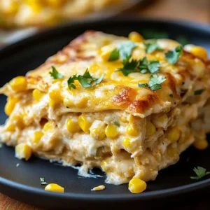 Street Corn Chicken Enchiladas