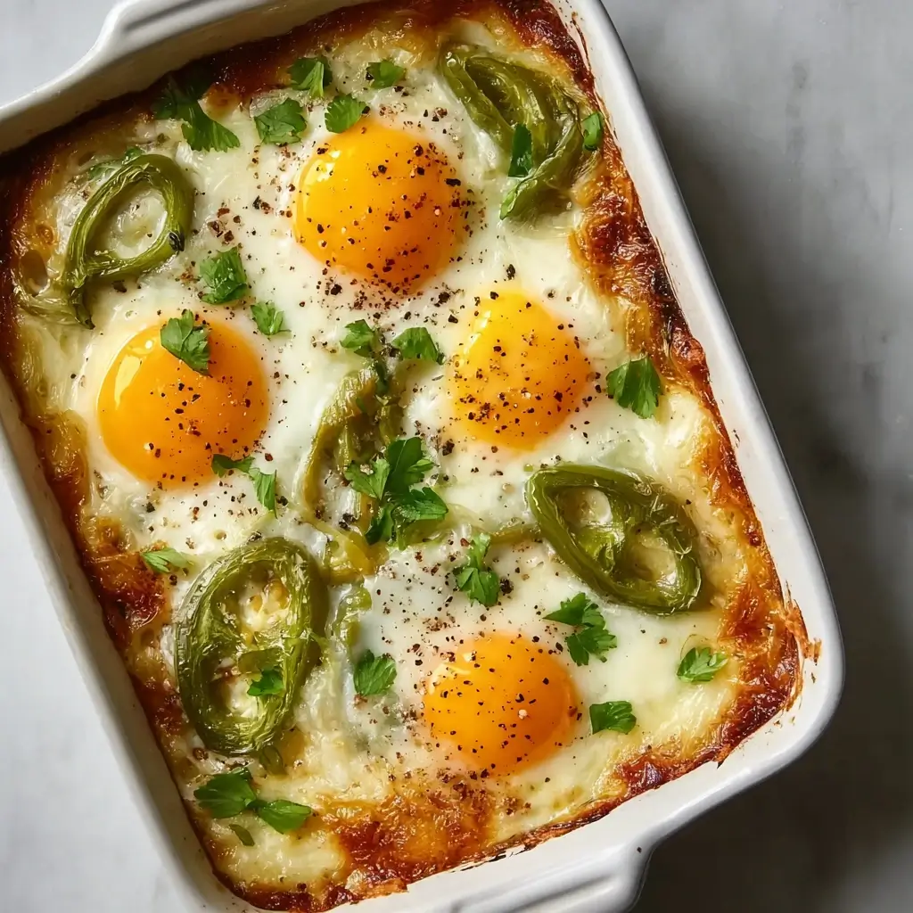 Sweet Pepper Hash Brown Baked Eggs