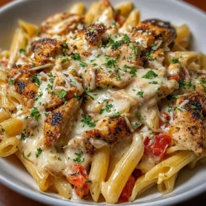 Southern Garlic Parmesan Chicken Penne