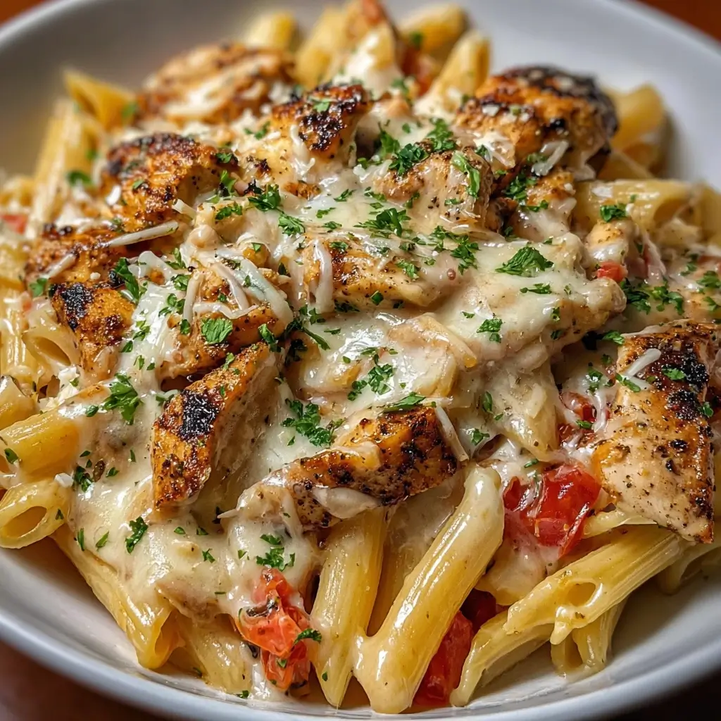 Southern Garlic Parmesan Chicken Penne