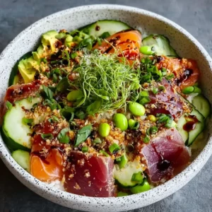 Tuna Avocado Crispy Rice Salad