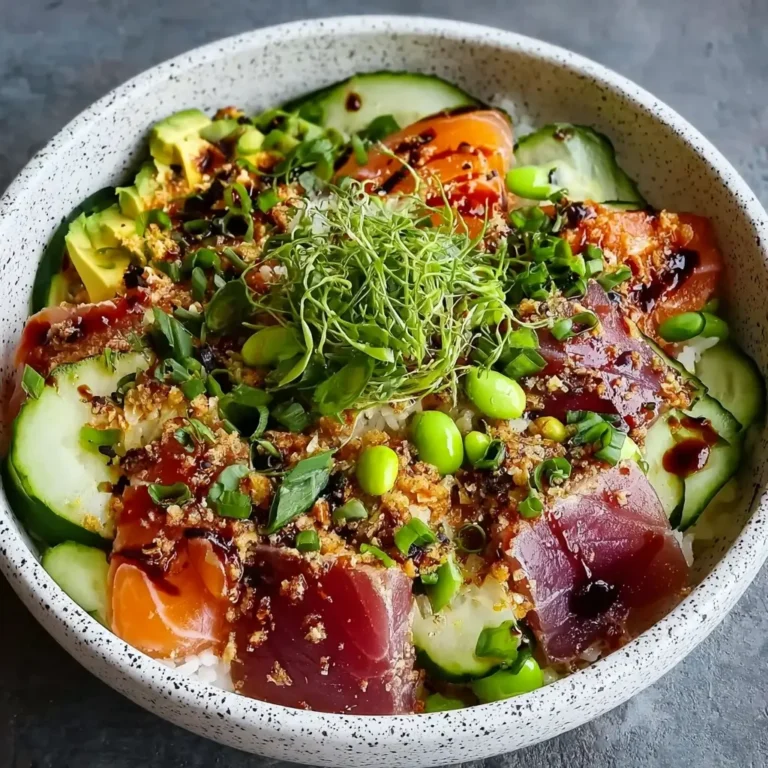 Tuna Avocado Crispy Rice Salad