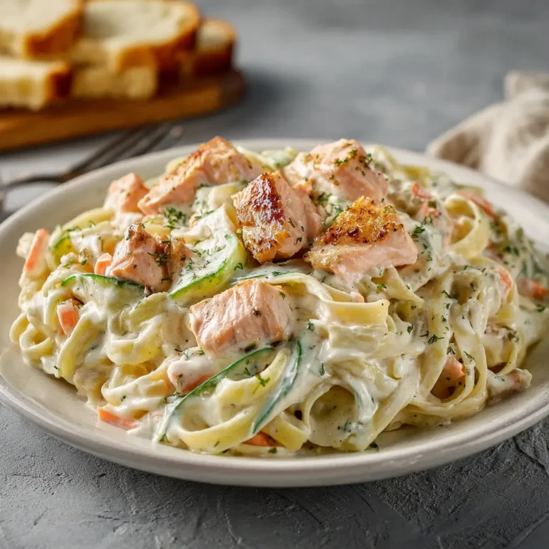 Creamy Dreamy Salmon Alfredo