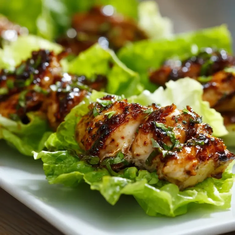 Grilled Chicken Lettuce Wraps